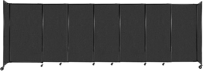 Versare Straightwall Sliding Portable Wall Partition | Freestanding Office by VERSARE