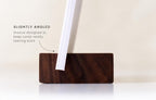 (2 Pack) Wood Calendar Stands - Desk Calendar Base - Wooden Block - Monthly Desk Card Refill Holder - Office Home Gift Decor (Black Walnut Wood)