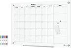 TOWON 36 x 24 Inches Tempered Glass Calendar Dry Erase Board