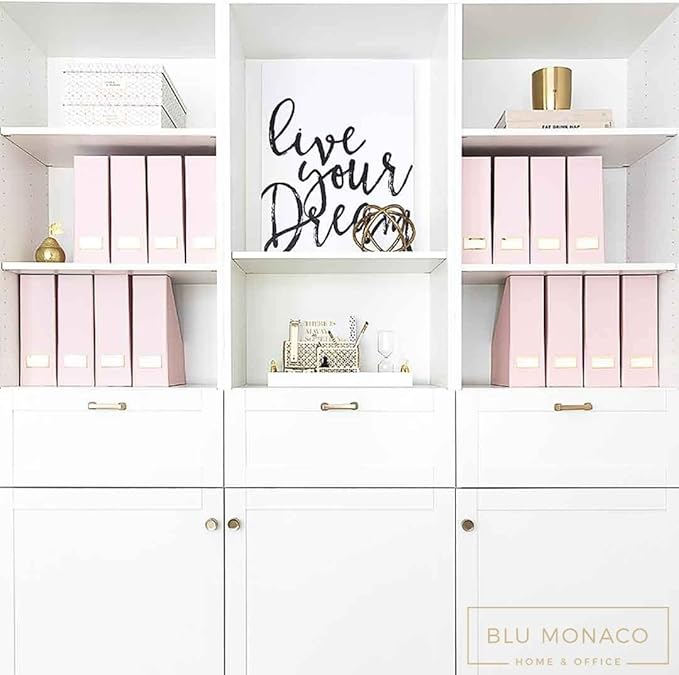 BLU MONACO Set of 6 Foldable Pink Magazine Holder - Image 4