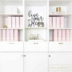 BLU MONACO Set of 6 Foldable Pink Magazine Holder - Image 4