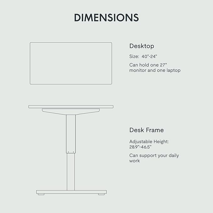 FLEXISPOT EN1 One-Piece Standing Desk - Image 5