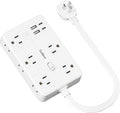 Surge Protector Power Strip 1 FT Flat Extension Cord ，10 AC Outlets & 4 USB by Unknown