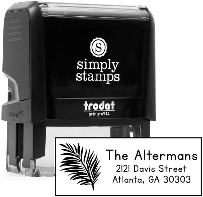 Custom Floral Address Stamp | Choose from 12 Designs | Multiple Ink Color by 904Custom