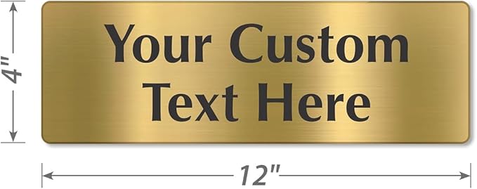 SmartSign Custom Brass Sign - Image 5