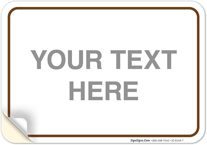 Custom Sign, Personalized Metal Signs, Customize by SigoSigns