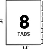 Binder Divider, PANDRI 120 Pack Binder Index Dividers - Image 2