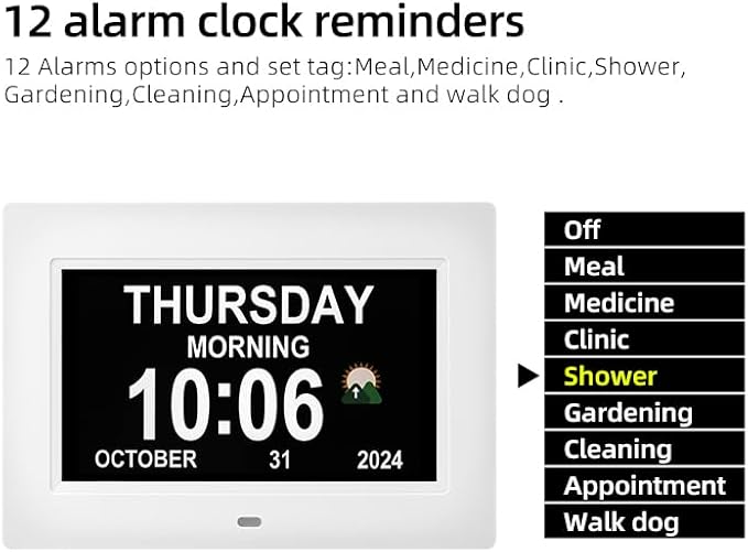 Memwake Digital Alarm Clock, Clock - Image 4