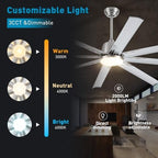 72 inch aluminum ceiling fan with lights for, package contents
