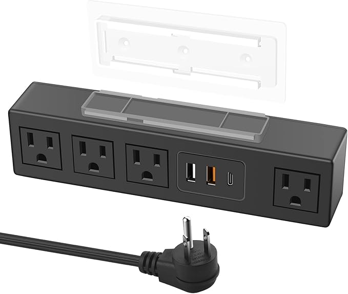 HHSOET Under Desk Power Strip by HHSOET