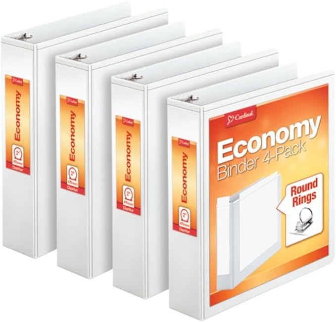 Cardinal Economy 3 Ring Binder, 2 Inch, Presentation View, Holds 475 Sheets by TOPSProducts