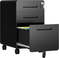 AFAIF 3 Drawer File Cabinet, Fully Assembled Mobile File Cabinets by AFAIF