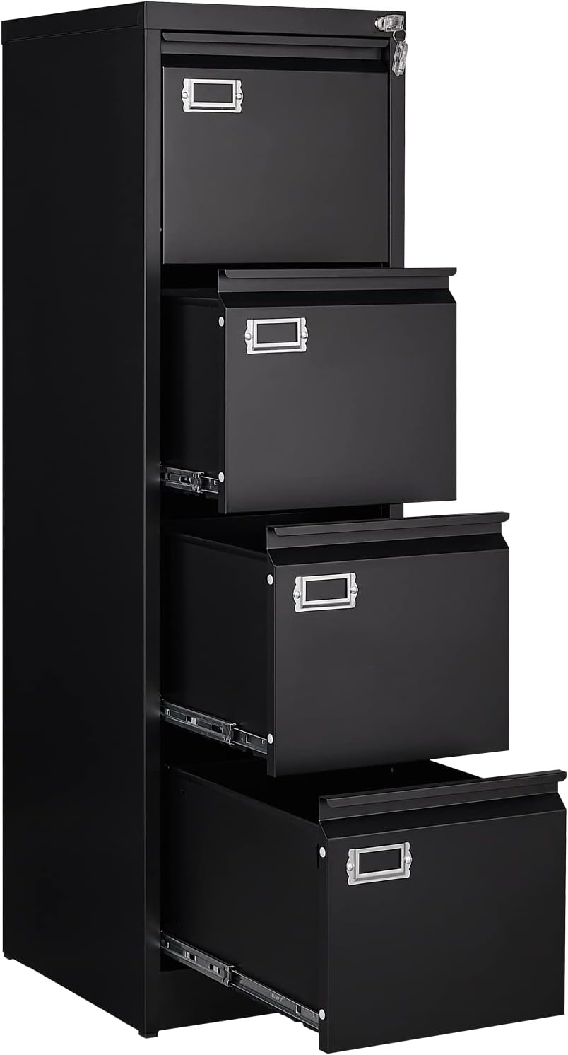 4 drawer file cabinet, filing cabinets for home, main product view