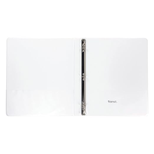 Samsill 0.5 Inch 3 Ring Binder, Made in USA, Economy Round Ring, 100 Sheet - Image 3