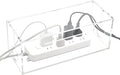 Cable Management Box, 2 Open Slots Cords Hider Box, Under Desk Power Strip by DELIPPLY