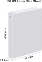 3 Ring Binder 1 Inch, ViVin Sturdy 1"-Round Ring Binder - Image 2
