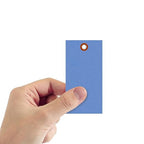 SmartSign 4.75 x 2.375 inch “Blue” Blank Tyvek Shipping Tags - Image 2