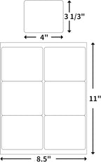 BESTEASY 3-1/3 X 4 Inches Shipping Address Labels, Thermal Sticker Labels - Image 2