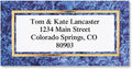 Granite & Gold Foil Border Return Address Labels by ColorfulImages
