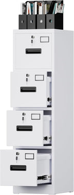 SUXXAN 4 Drawer File Cabinet, Metal Vertical File Storage Cabinet by SUXXANFurniture