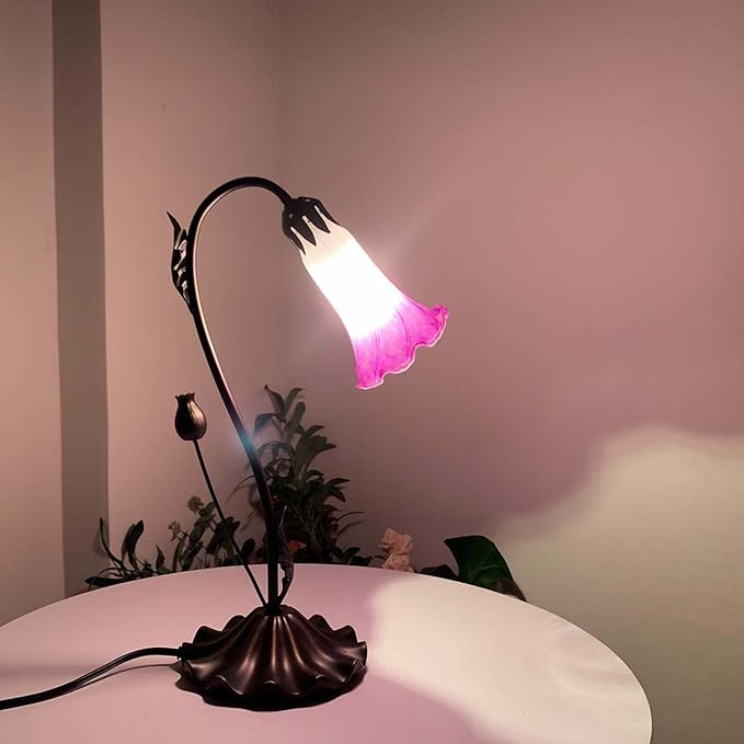 Bieye LS03 Lily Flower Blown Glass Lampshade - Image 6
