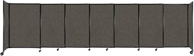Versare Straightwall Sliding Portable Wall Partition | Freestanding Office by VERSARE
