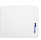 Dacasso 17" x 14" White Leatherette Luxury Conference Table Pad by Dacasso