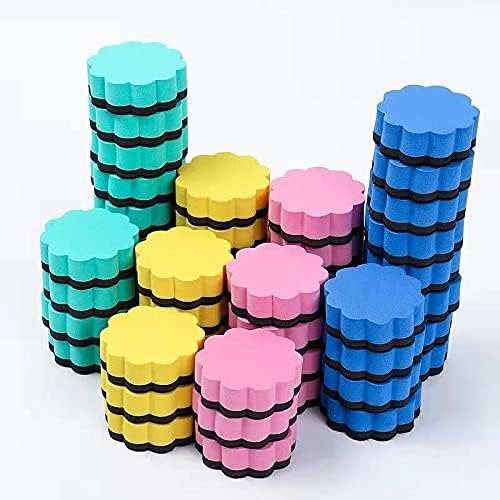 BINGBING Dry Erase Erasers, 48 Pack Magnetic Whiteboard Eraser Chalkboard by Unknown