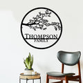 Custom Metal Signs | Personalized Monogram Name Sign | Outdoor Wall Art by AVAGift
