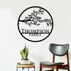 Custom Metal Signs | Personalized Monogram Name Sign | Outdoor Wall Art by AVAGift