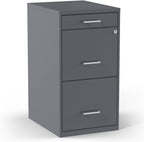 staples 3-drawer vertical file cabinet, letter size, lockable, main product view