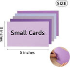 50 Sheets Small Colored Cardstock Paper 5 Colors Blank Flash Cards, 250 GSM - Image 3