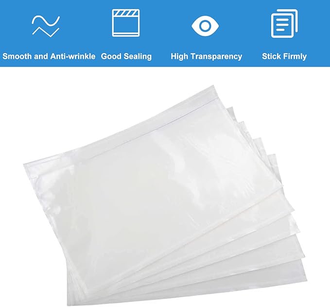 Coopaty Packing List Envelopes 7.5"x5.5" Pouches Invoice Enclosed Adhesive Bags - Image 3