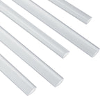 PATIKIL 30Pcs Binding Bars, 8mm Binding Bars Slide Grip 50 Sheets Capacity A4 Size Report Binder Teardrop Shape Presentation Binder for Report Cover Resume, Clear