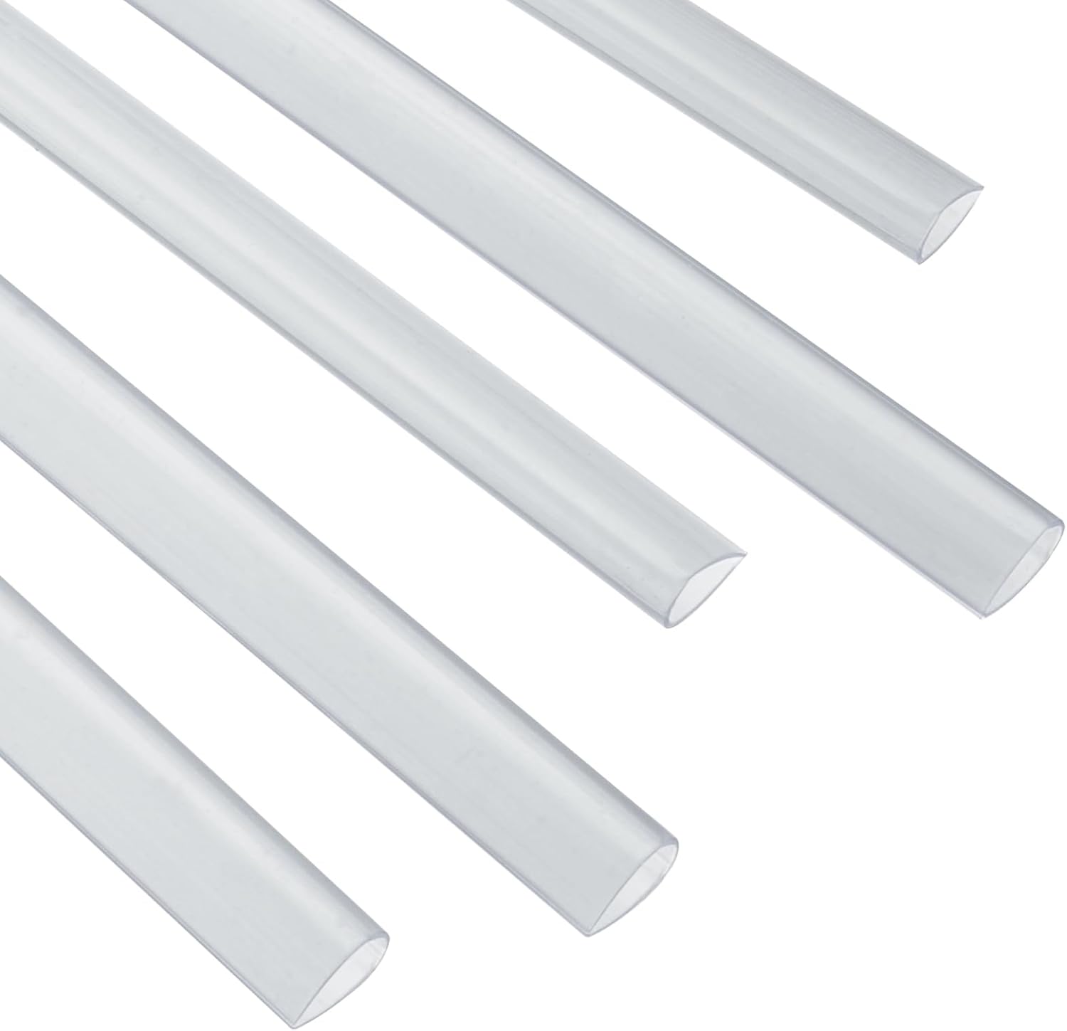 PATIKIL 30Pcs Binding Bars, 8mm Binding Bars Slide Grip 50 Sheets Capacity A4 Size Report Binder Teardrop Shape Presentation Binder for Report Cover Resume, Clear