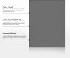 LUXPaper 8.5" x 11" Cardstock | Letter Size | Sterling Gray Linen | 100lb. - Image 8