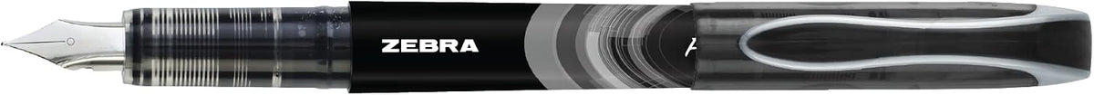 Zebra Pen Fountain Pen, Free-Flowing Liquid Black Ink, 0.6mm, 12-Pack