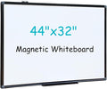 XIWODE 32x44 Inch Magnetic Dry Erase Whiteboard，Black Aluminum Frame by XIWODE