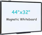 XIWODE 32x44 Inch Magnetic Dry Erase Whiteboard，Black Aluminum Frame by XIWODE