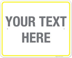 Personalized Custom Customize for Office, Delivery Yellow Sign, 24x30 Inches by SigoSigns