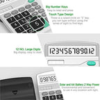 Solar & AA Battery Dual Power Electronic Calculator - Image 3