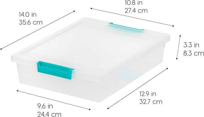 IRIS USA 6 Qt. Plastic Storage Bins Containers - Image 2