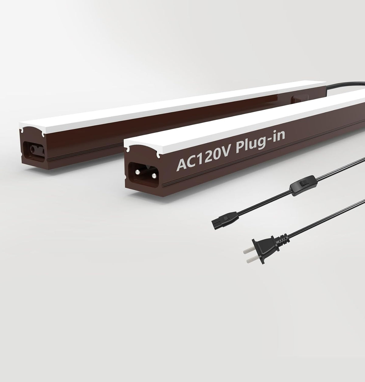 Leetdud Under Cabinet Lighting Plug in, 32 Inch 2 Pcs, Linkable AC120V 3CCT 3...