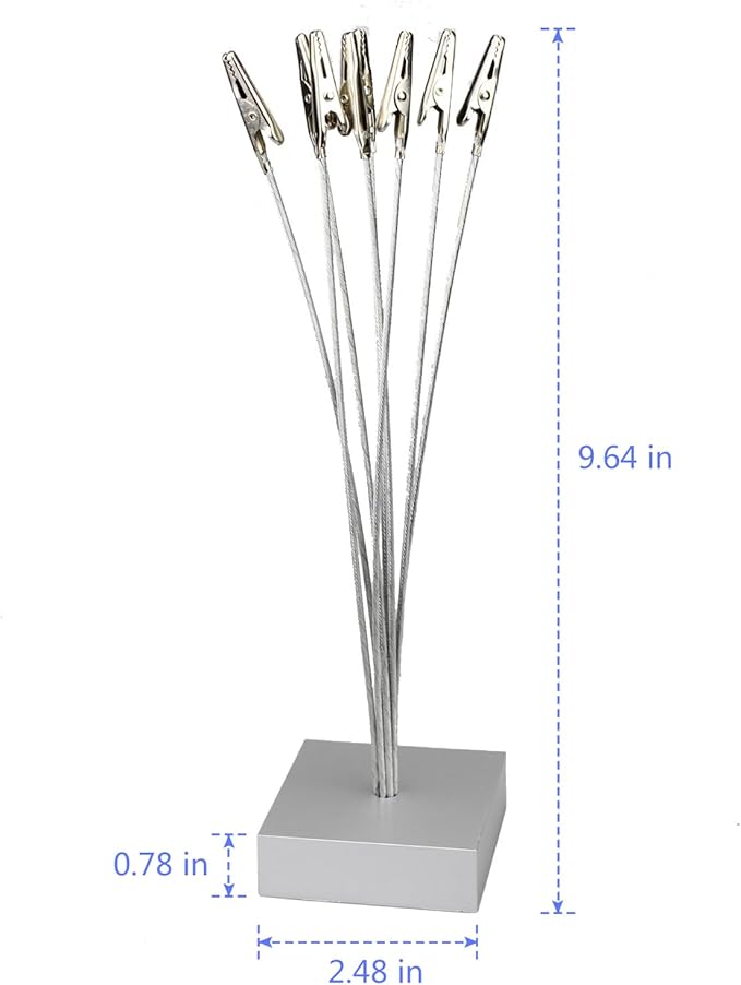 Cube Base 8-Branch Tree Style Memo/Card/Paper/Photo Holder Table Number Holder - Image 2