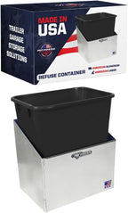 pit posse 453 refuse container bin garage trash shown in use