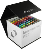 karin brushmarker pro 63pc mega box brush tip, main product view
