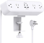 PD40W Desk Clamp Power Strip, Desktop Mount Surge Protector, Fast Charging by Mifaso