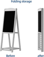 INNOVART Magnetic A-Frame Chalkboard Sign, Sidewalk Sign 45" x 17" - Image 2