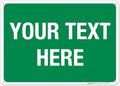 Personalized Custom Green Background Customize by SigoSigns