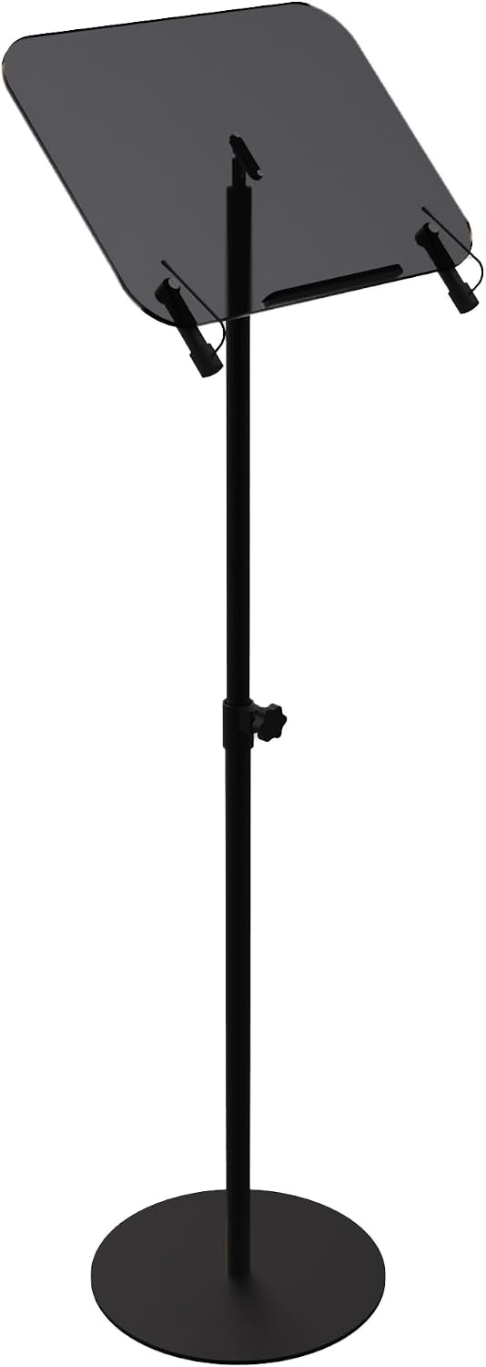 Black Acrylic Podium with Adjustable Height Small Acrylic Podium Stand Black ...